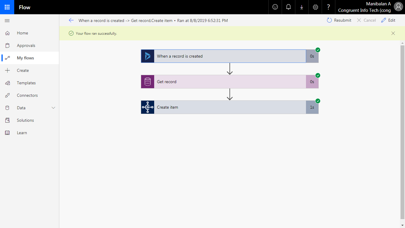 Integrate CRM with Business Central using Microsoft Flow-12