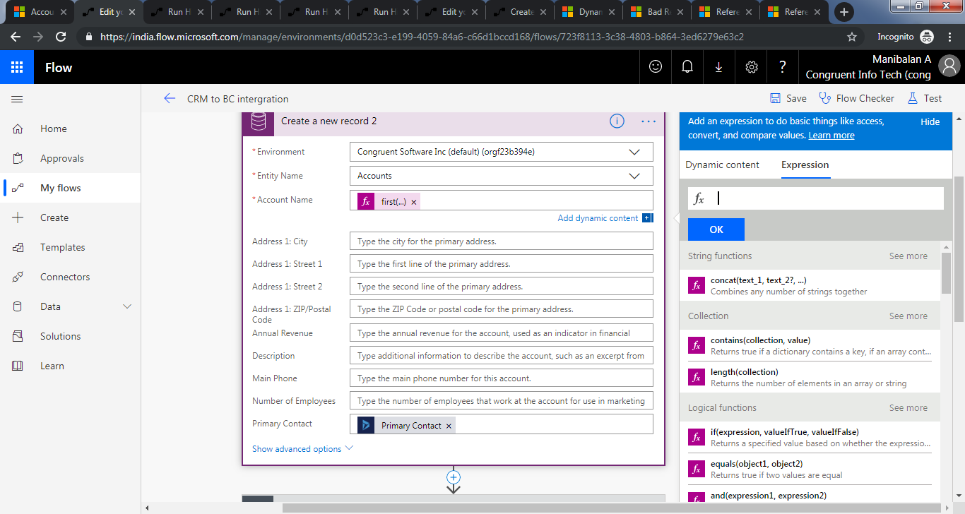 Integrate CRM with Business Central using Microsoft Flow-20