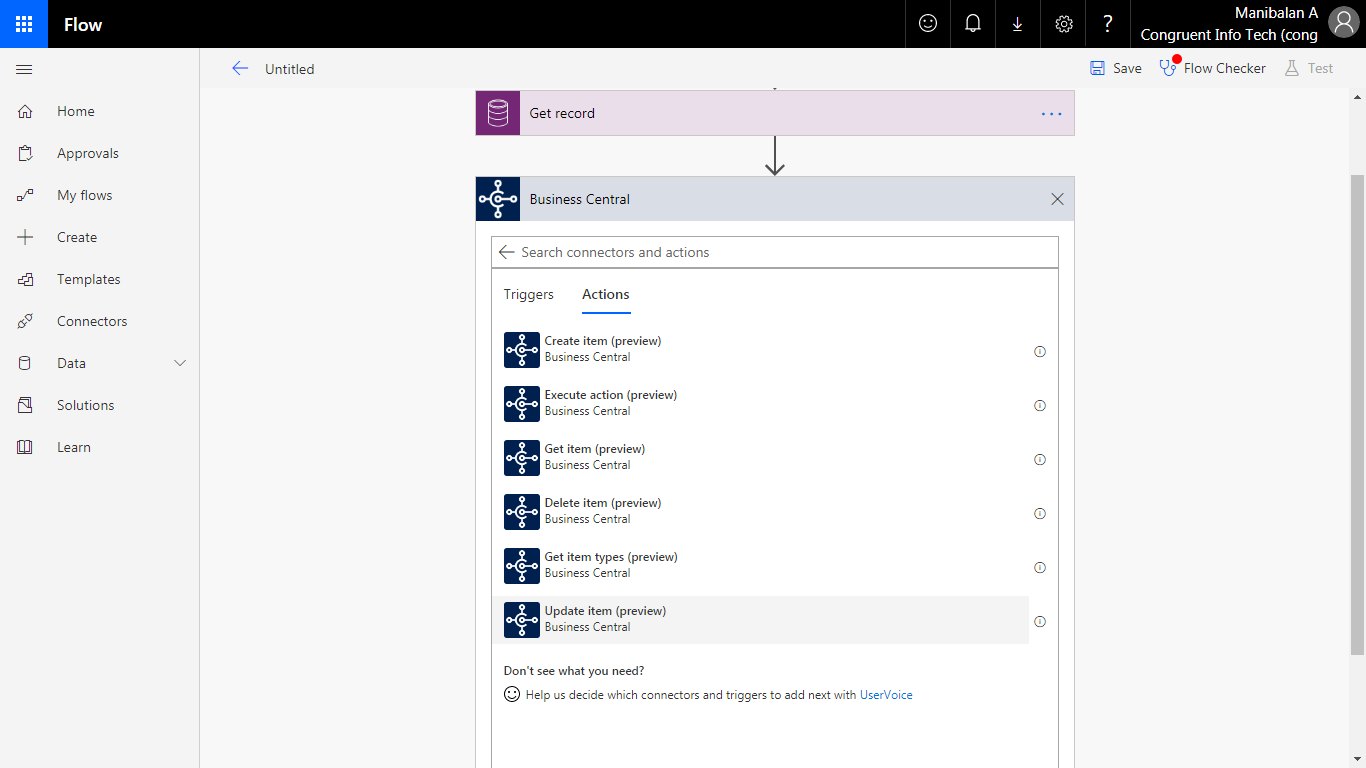 Integrate CRM with Business Central using Microsoft Flow-6