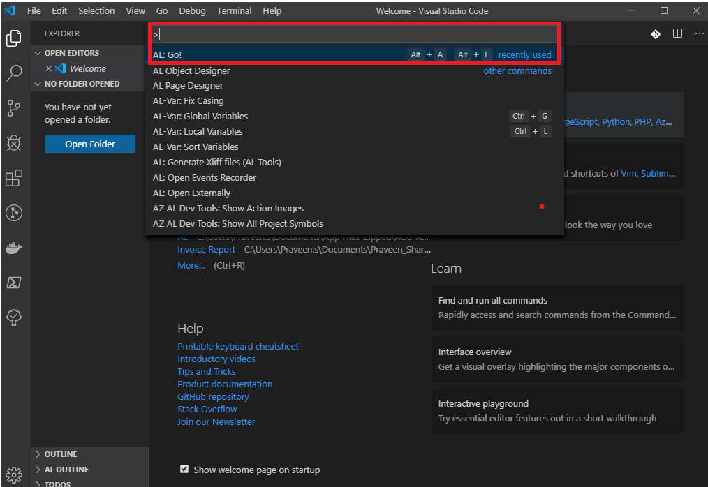 Connecting Visual Studio Code With Business Central On-Premise-1