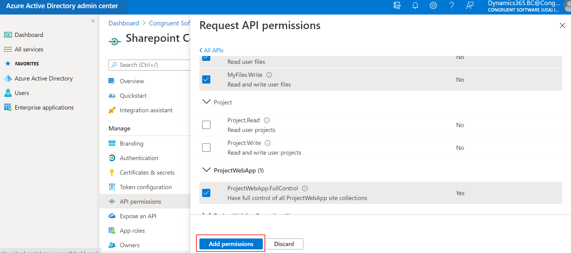SharePoint Integration with Business central-8