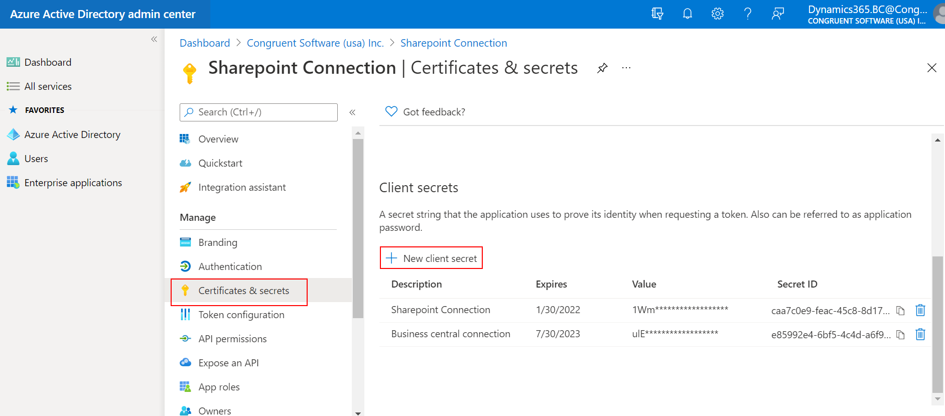 SharePoint Integration with Business central-10