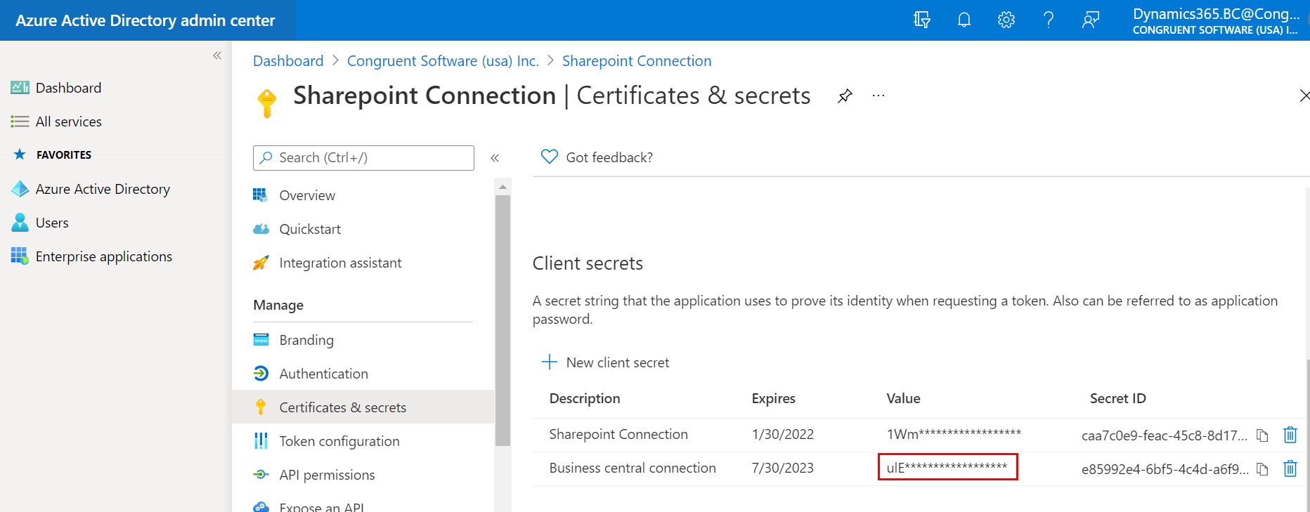 SharePoint Integration with Business central-12