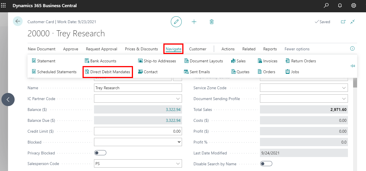 Implementing Direct Debit Collection in Business Central-6