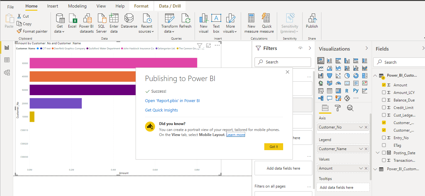 Embedding Power BI Reports In Business Central-12