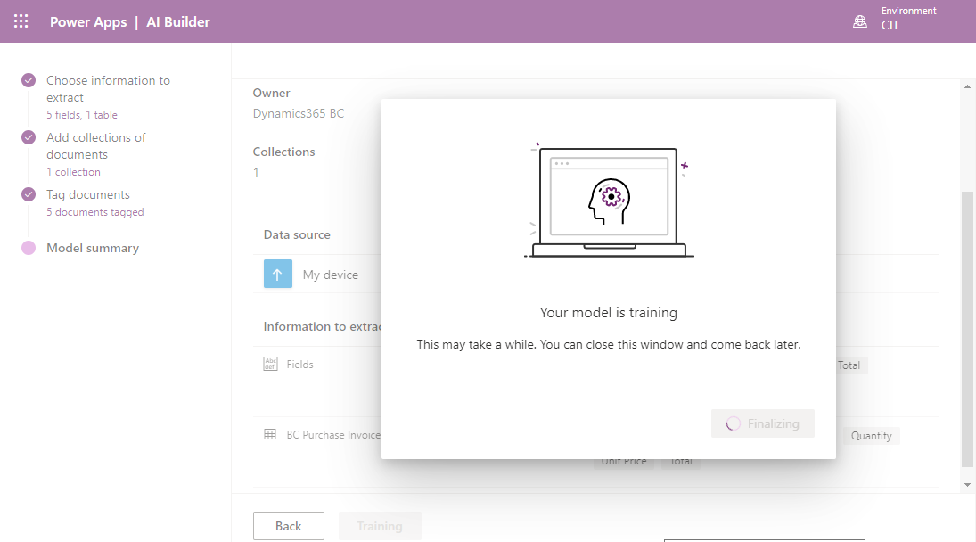 Form Processing Using AI Builder-14