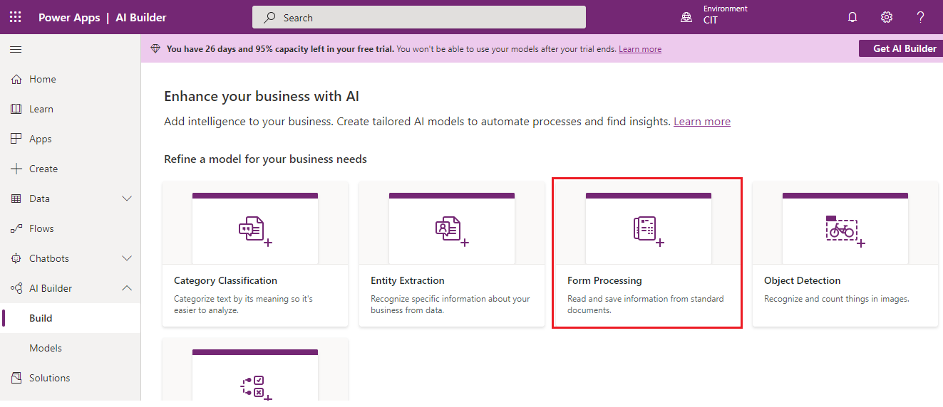 Form Processing Using AI Builder-2