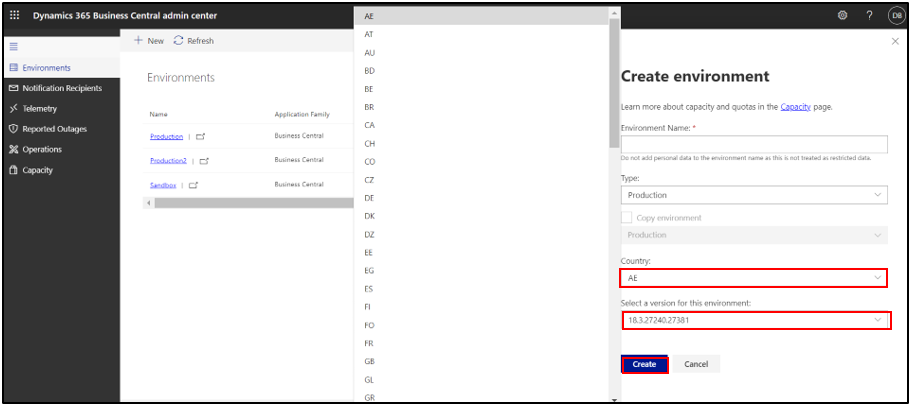 Setting up Multiple Production Environments In Business Central-4