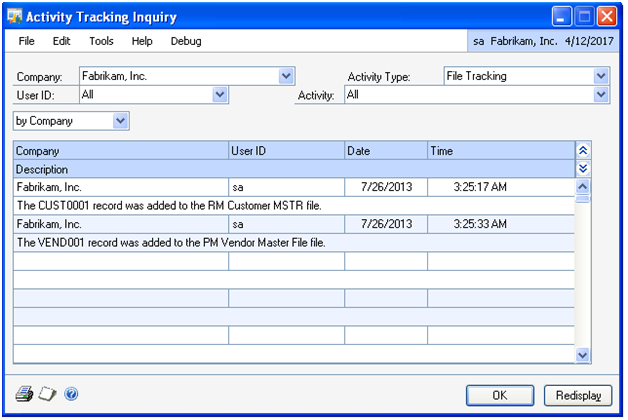 Activity Tracking In Dynamics GP-2