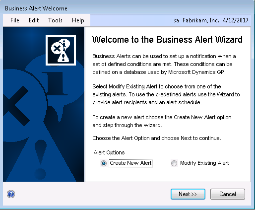Business Alerts In Dynamics GP-1