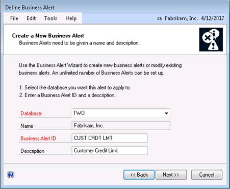 Business Alerts In Dynamics GP-2