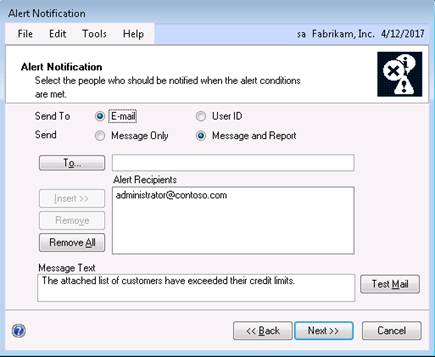 Business Alerts In Dynamics GP-6