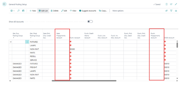 A screenshot of the No. Series Lines page for the RAWMAT code. It shows the starting date as 11/13/2025 and the starting number as RAWMAT-0001, with the increment set to 1.
